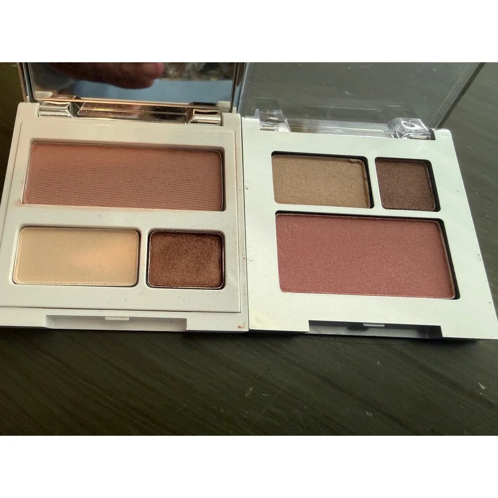 Clinique‎ Eyeshadow Blush Palette Duo Mocha Pink Sunset Glow Like Mink Rum Spice
